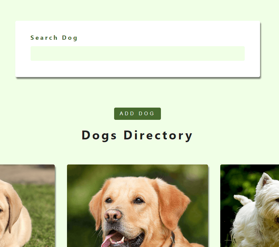 Dog App — preview