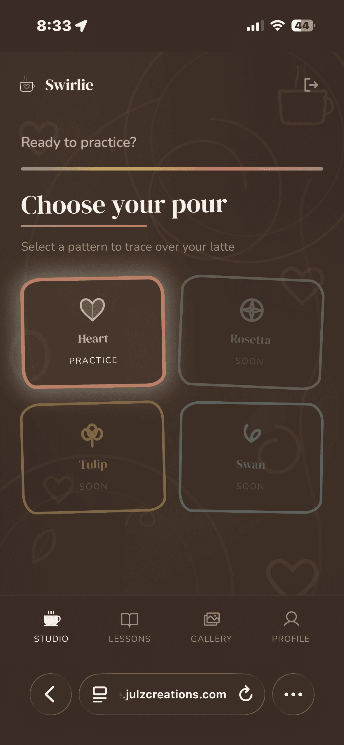 Swirlie pattern selector
